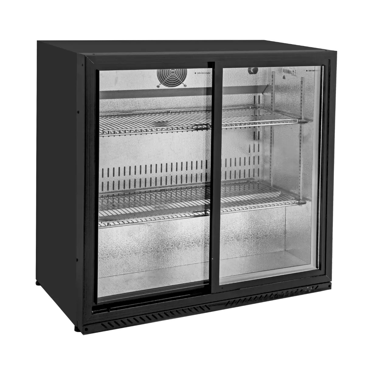 Sterling Pro Green BBS220SLIDING Sliding Double Door Bottle Cooler, 223 Litres