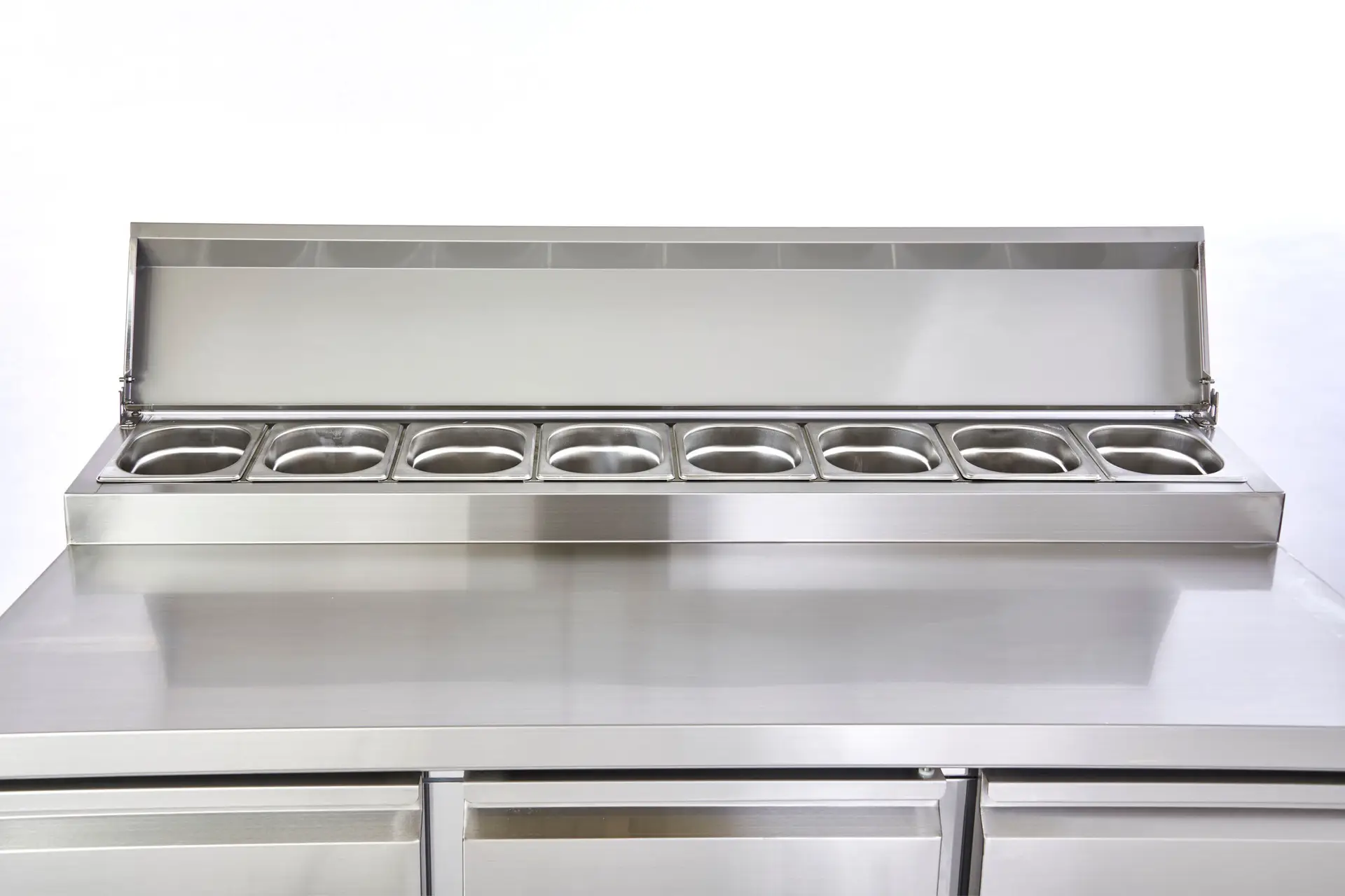 Sterling Pro Cobus SPU300PZ 3 Door Preparation Counter 8 x GN1/6, 392 Litres - Image 5