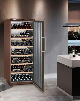 Liebherr WKt 6451 GrandCru Solid Single Door Brown Upright Wine Cabinet, 312 x 750ml Bottles - Image 7
