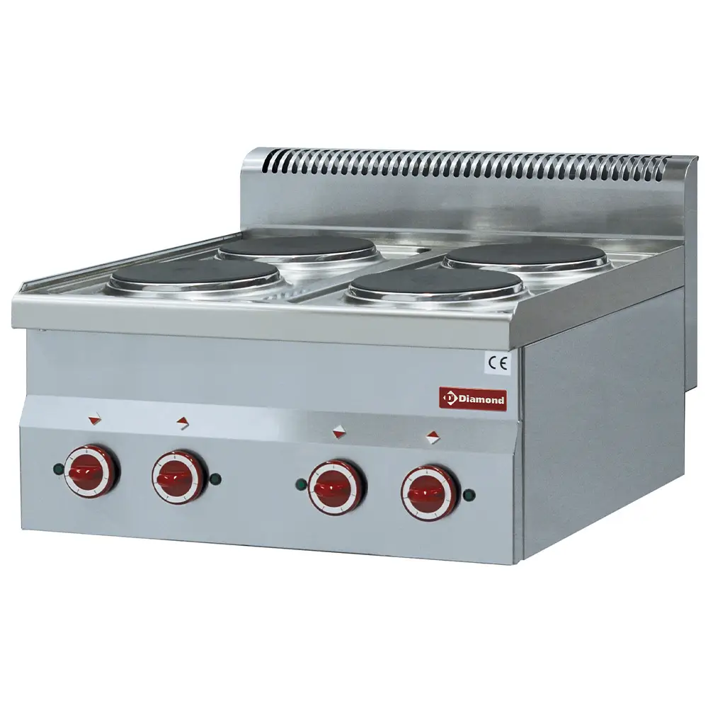 Diamond E60/4P6T Electric cooker 4 hobs -Top-