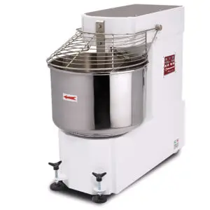 Diamond DH80B/T2V Automatic 2 Speed Spiral Mixer on 2 Wheels, 60kg of Dough