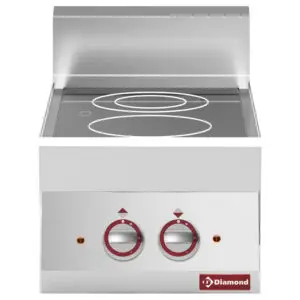 Diamond E65/2VC4T-N Vitroceramic Electric 2 Induction Hob Cooker, 4.6kW