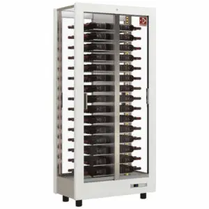 Diamond GVV-1/TR-R2_DE53-BI White Deco Refrigerated Wine Cooler, 530 Litres