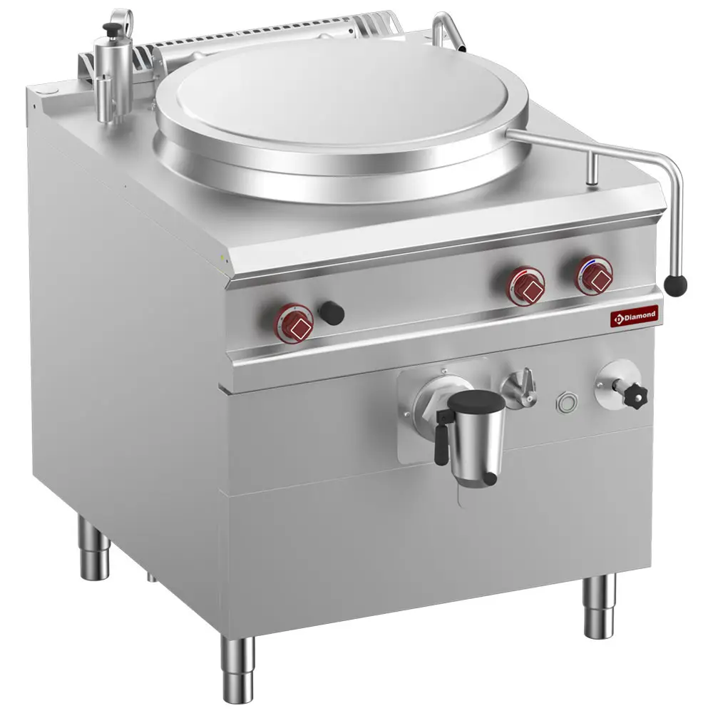 Diamond G9/M10I8-N Gas Indirect Heating Boiling Pan on Cupboard, 100 Litres