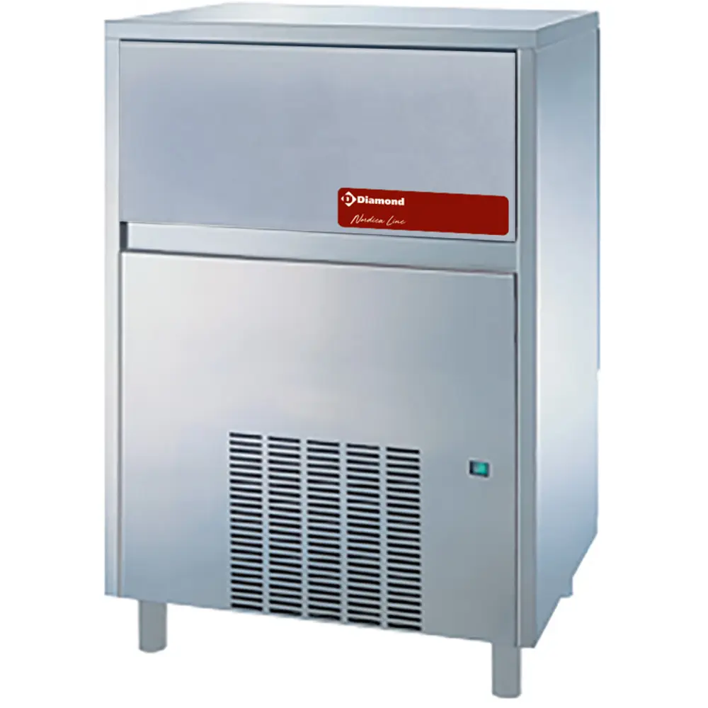 Diamond ICEV250A Stainless Steel Flat Ice Cube Maker, 105kg/24hrs Output