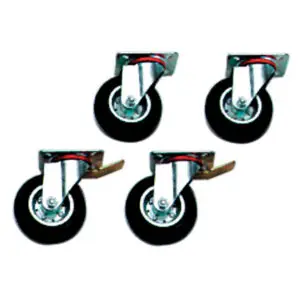 Diamond A22/KR2F Set of 4 wheels (2 with brakes)