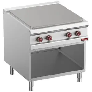 Diamond E9/STA8-N 1 Whole Plate Freestanding Electric Range Cooker on Neutral Open Cupboard, 14kW