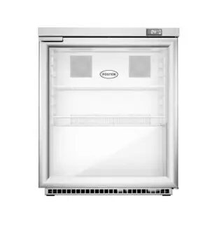 Foster HR200G/13-114 Single Glass Door Undercounter Cabinet Display Refrigerator, 200 Litres