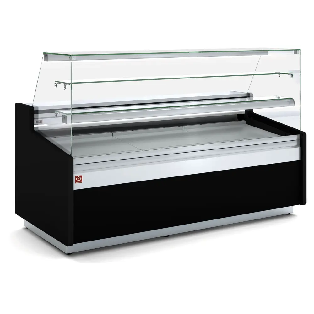 Diamond ATL/13-PN-B5 Neutral Counter Display, Pastry Glass, With Neutral Storage - Black