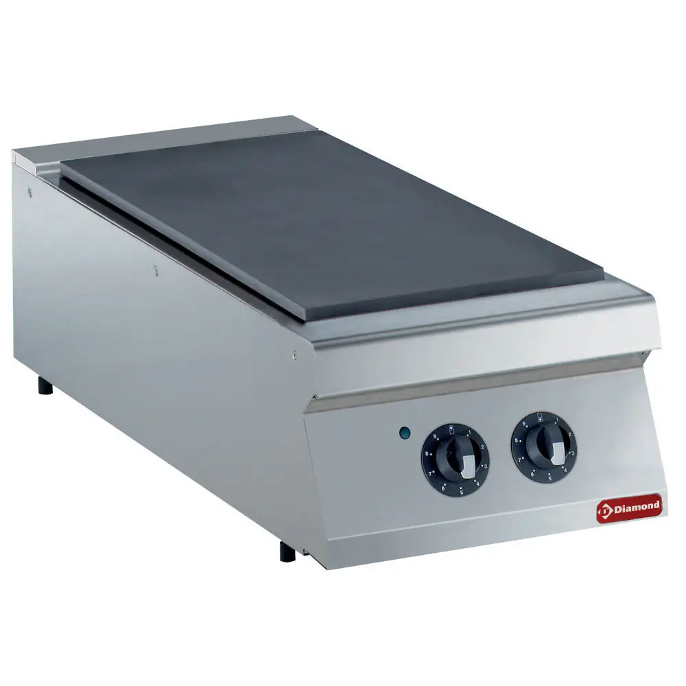 Diamond E17/ST4T-N 1 Whole Hob Countertop Electric Range Cooker, 5kW