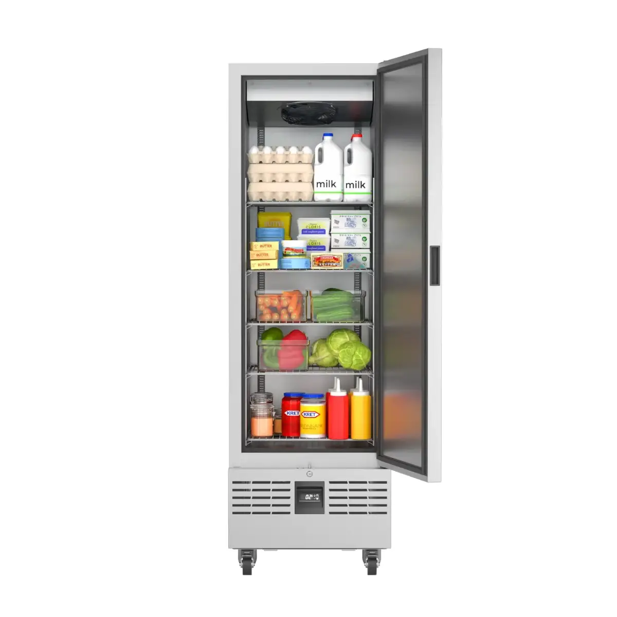 Foster FSL400H/11-300 Slimline Single Door Refrigerated Upright Cabinet, 400 Litres - Image 4