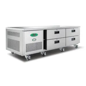 Foster LL2/4H/14-116 4 Drawer Low Level Stainless Steel Refrigerated Counter, 279 Litres
