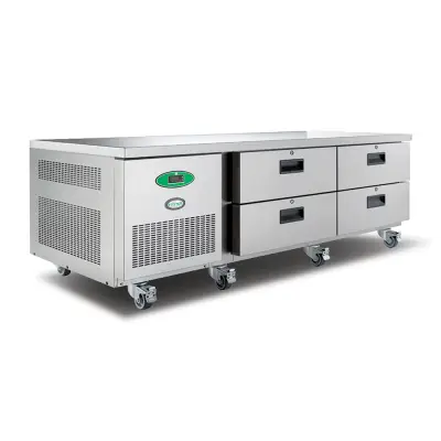 Foster LL2/4H/14-116 4 Drawer Low Level Stainless Steel Refrigerated Counter, 279 Litres