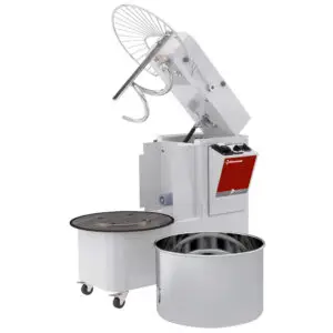 Diamond NT33AL/T2V-C 2 Speed Spiral Tilting Head Kneader on Wheels with Timer, 33 Litres