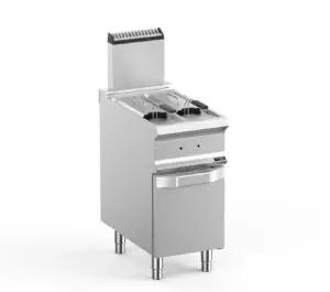 Hobart Ecomax HEFRG74A2V Floorstanding Double Basket Gas Fryer, 2 x 7 Litres