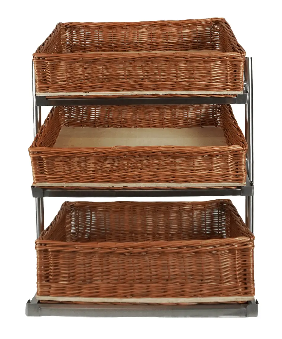BREAD BASKETS ETAGERE 3 HIGH WIDE MODEL INCL. BASKETS - Image 4