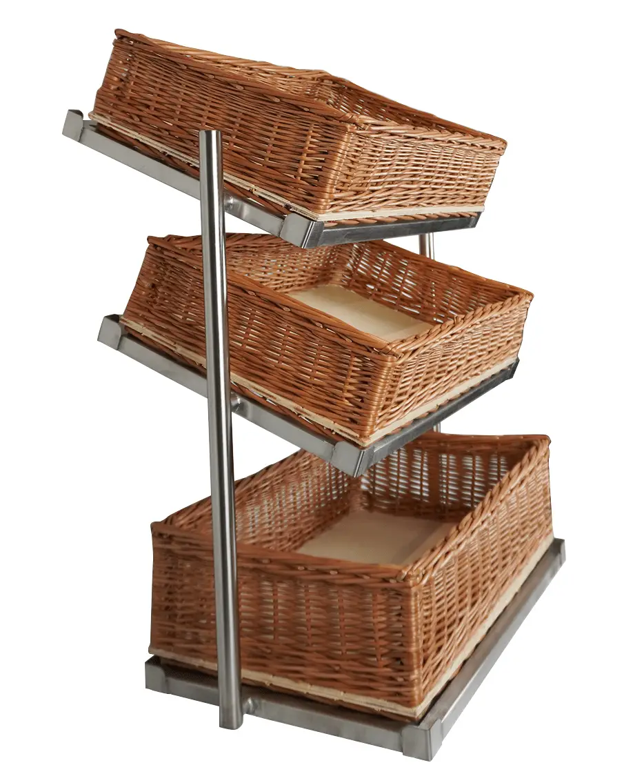 BREAD BASKETS ETAGERE 3 HIGH WIDE MODEL INCL. BASKETS - Image 2