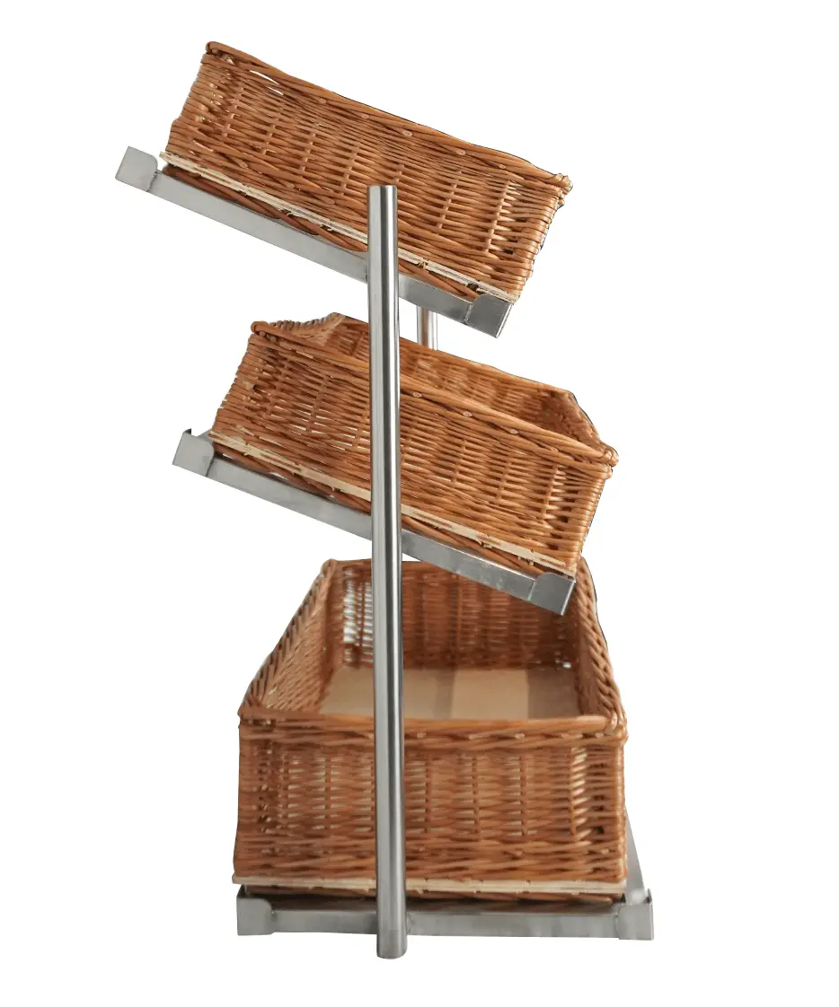 BREAD BASKETS ETAGERE 3 HIGH WIDE MODEL INCL. BASKETS - Image 3