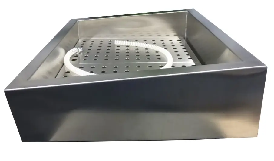 CRUSHED ICE BIN INCLINE 1/1 GN AISI 304 DRAIN ON THE OPERATING SIDE - Image 2
