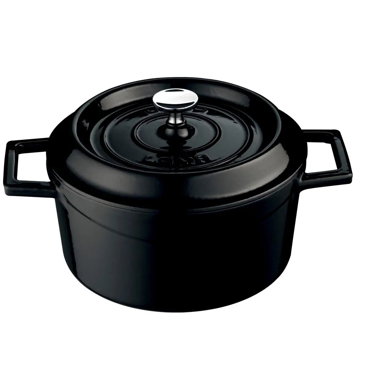 LAVA CAST IRON CASSEROLE Ø32 BLACK