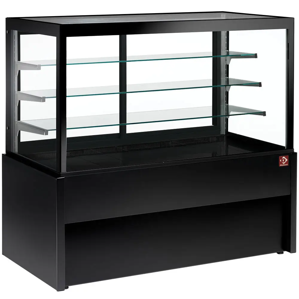 Diamond CB10V-B9/P2 Black Patisserie Refrigerated Display Counter