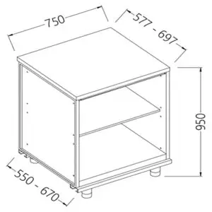 Diamond NN07X Neutral Rear Cabinet