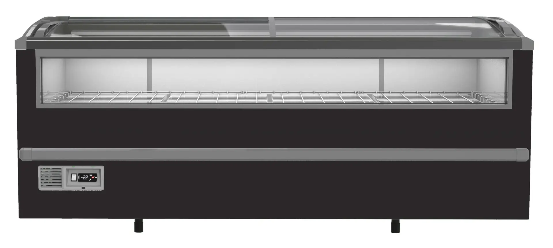 SUPERMARKET CHEST FREEZER BLACK 2125 MANUAL DEFROST