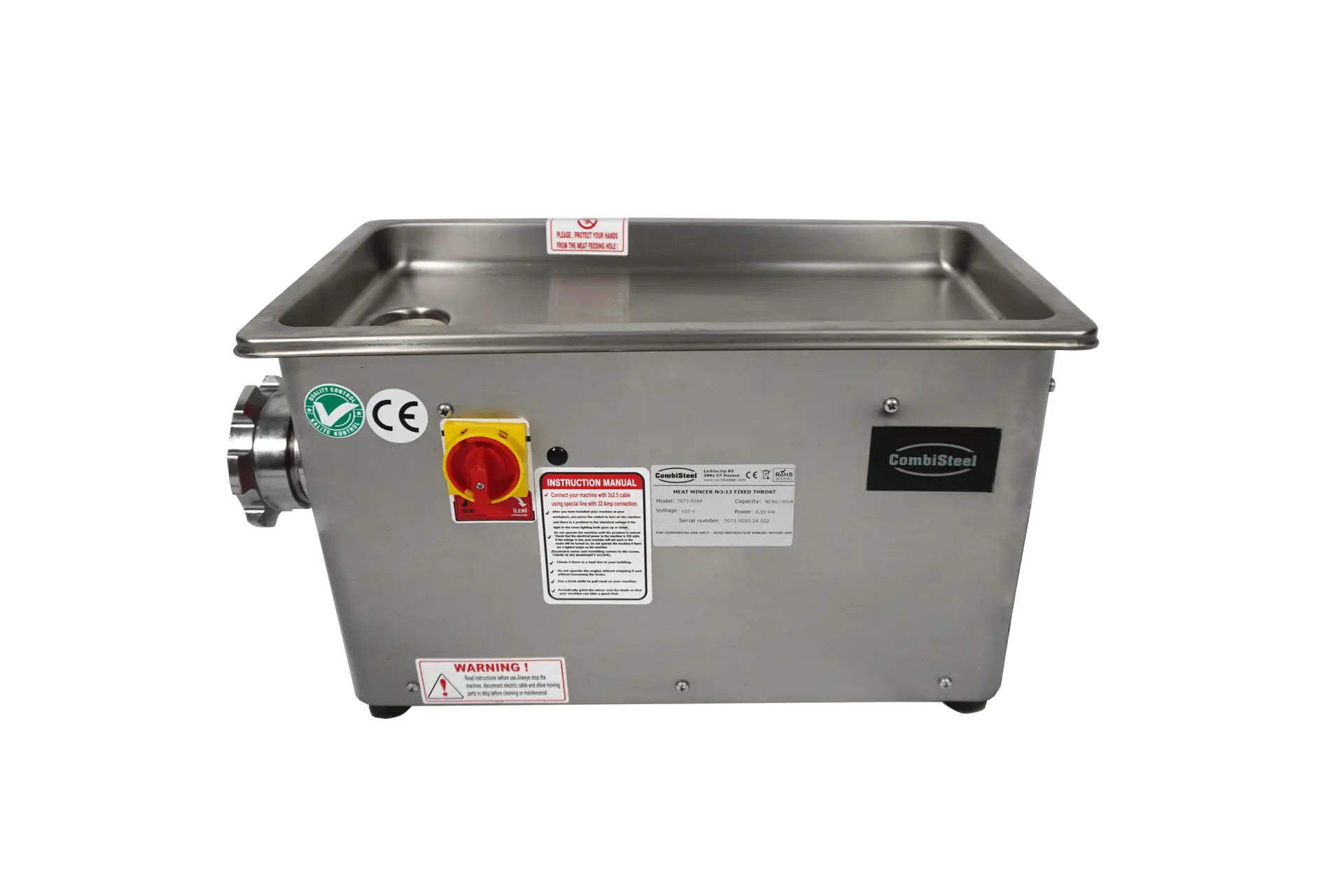 MEATGRINDER 12 - 90KG/H 230V - WITH FIXED HEAD - Image 2
