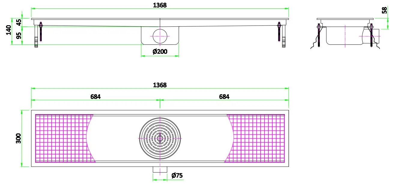 300 FLOOR GRID 1368 - Image 2