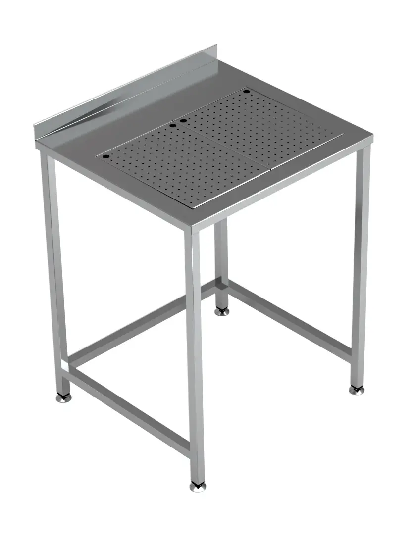 WORKTABLE WITH INTEGRATED DRIP-TRAY 700X650