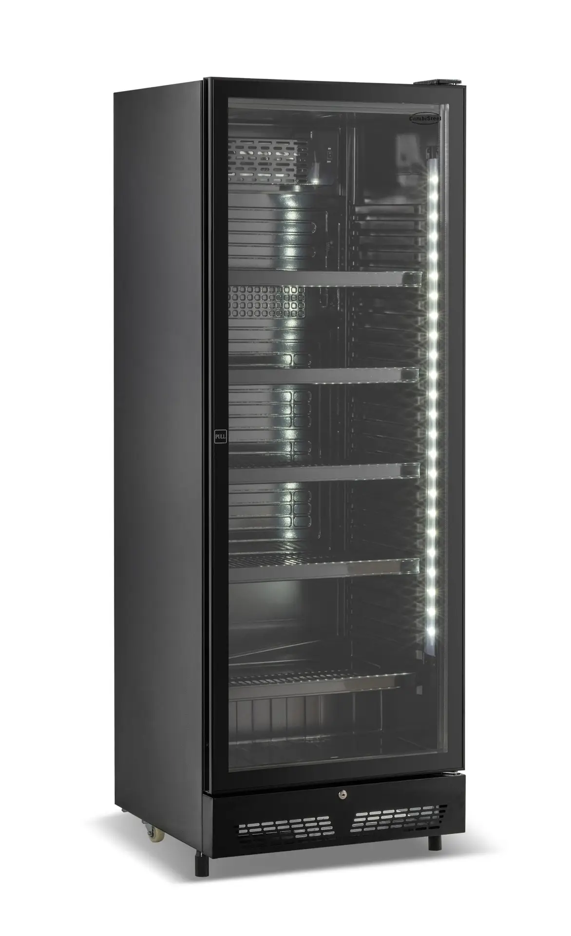 REFRIGERATOR 1 GLASS DOOR BLACK SVE-450 BL