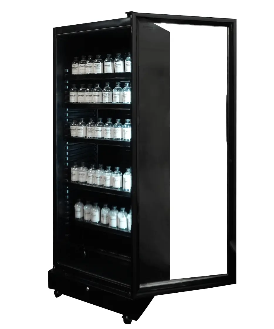 REFRIGERATOR 1 GLASS DOOR BLACK SVE-450 BL - Image 2