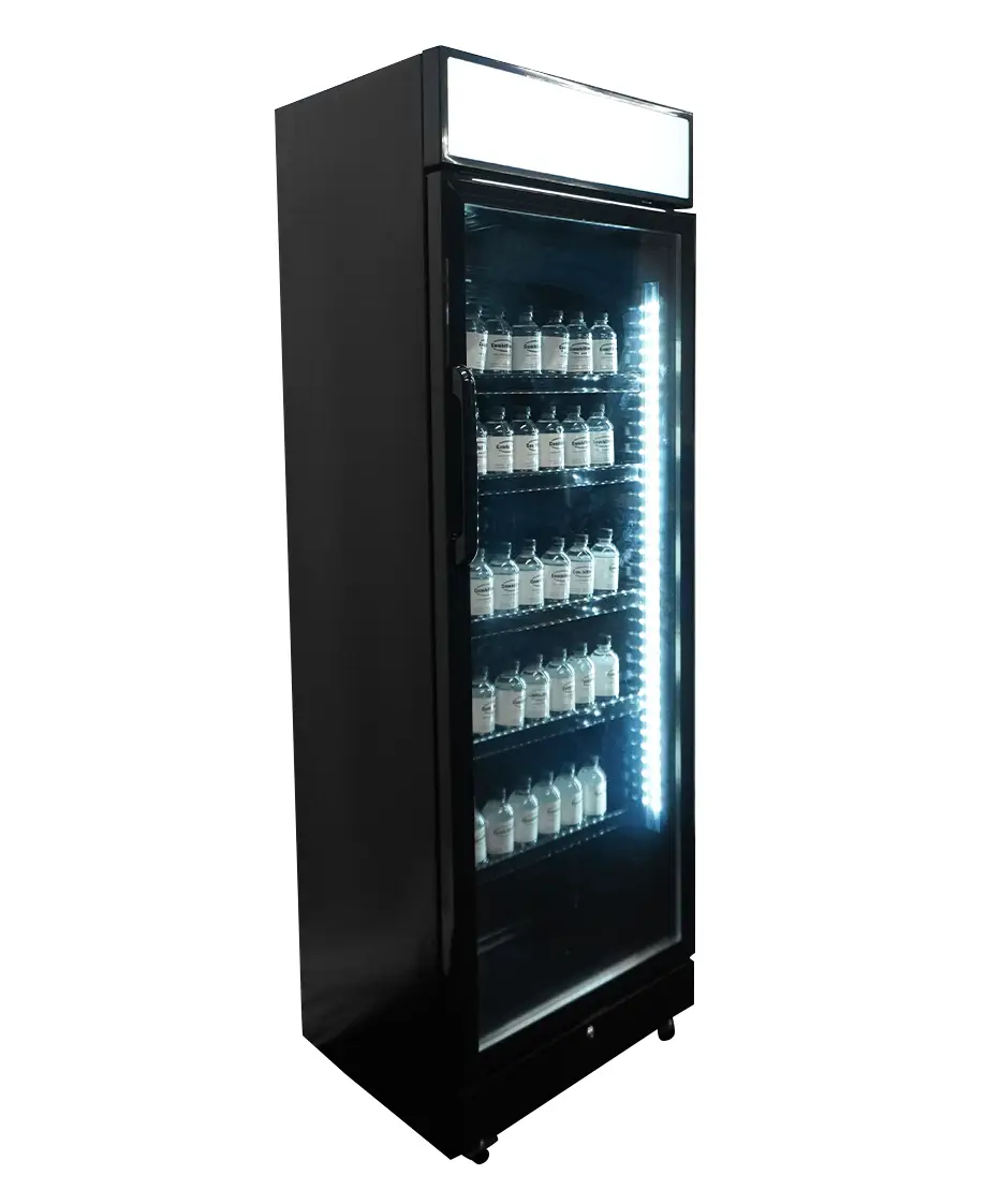 REFRIGERATOR 1 GLASS DOOR BLACK WITH LIGHT BOX SVE-450 BLC - Image 5