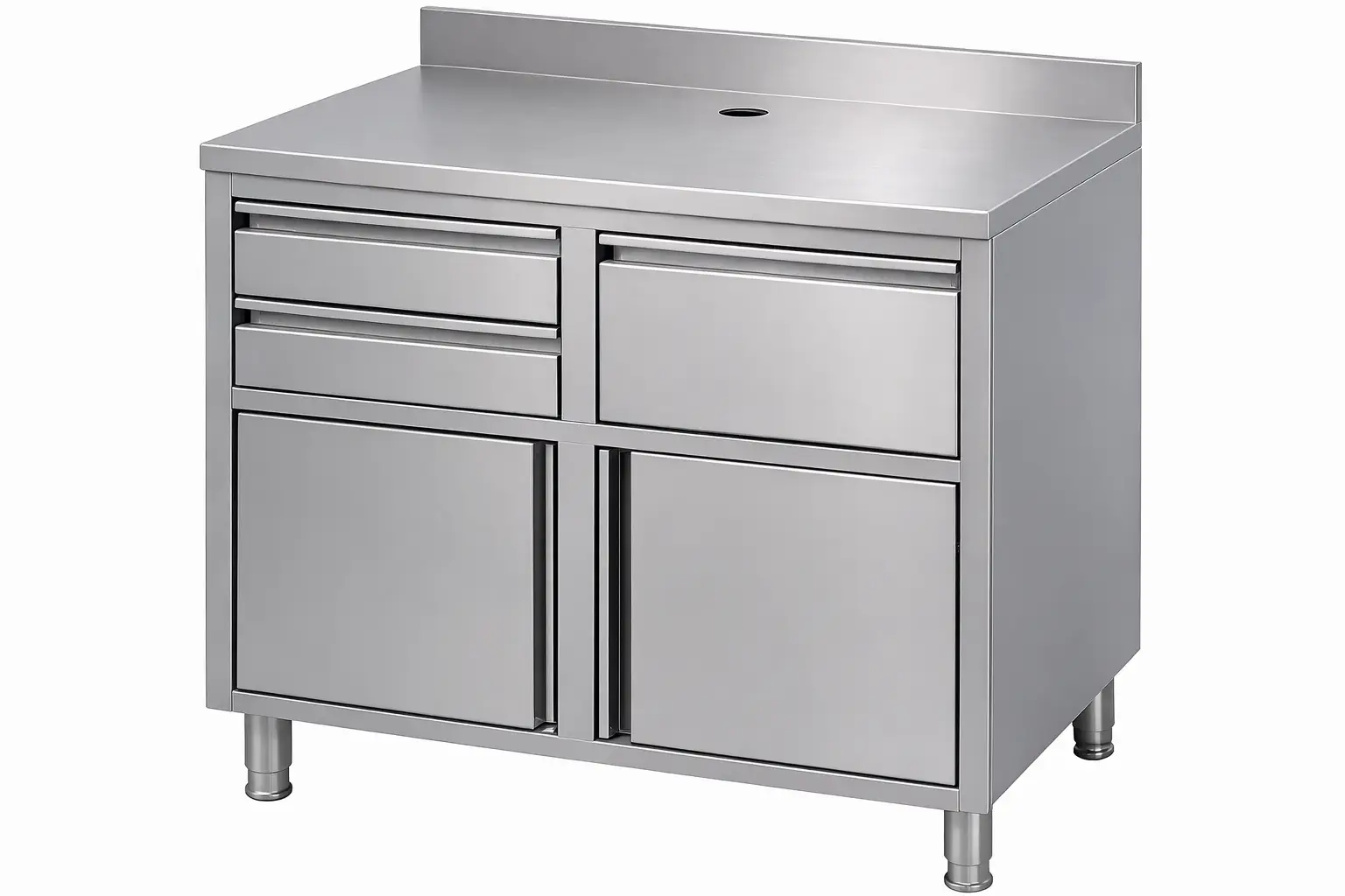 STAINLESS STEEL COFFEE WORKTABLE 1250X600X1150