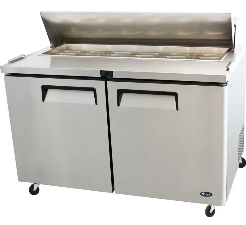 Atosa MSF8303GR 2 Door Heavy Duty Ambient Preparation Counter, 487 Litres