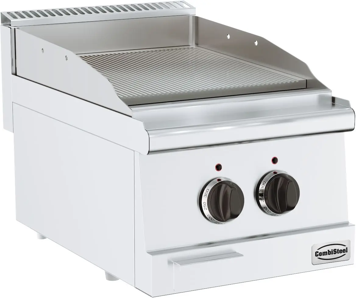 BASE 600 EL. FRY TOP GROOVED
