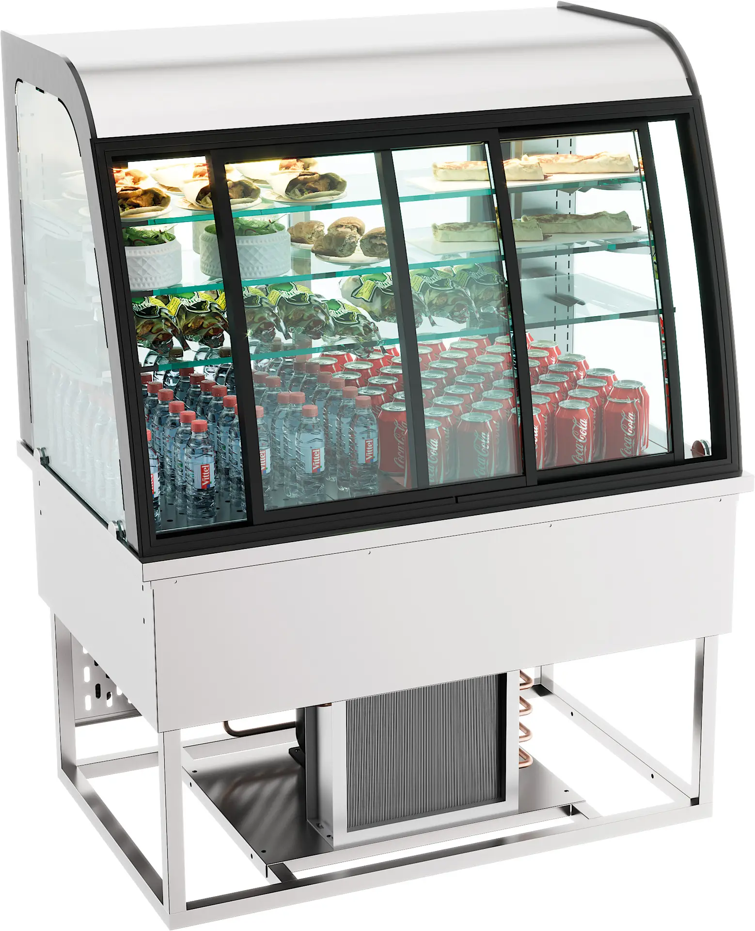 DROP-IN REFRIGERATED DISPLAY 200L SLIDING DOORS