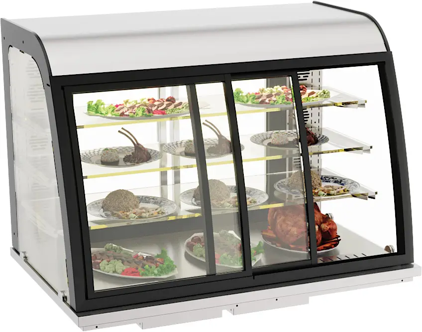 DROP-IN HEATED DISPLAY 140L SLIDING DOORS