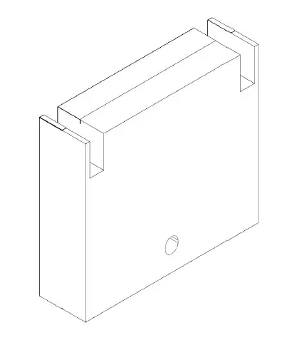 KIT TO CONVERT STRADDLE-TYPE UNIT TO WALL-MOUNTED UNIT 350-100 FOR 7265.0085-1085