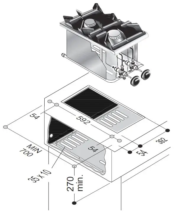 GAS RANGE 2 BU. 7KW - Image 2