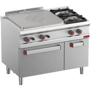 Diamond G7/T2BFA11-N 2 Stove & 1 Whole Hob Freestanding Gas Range Cooker on Gas Oven & Neutral Cupboard