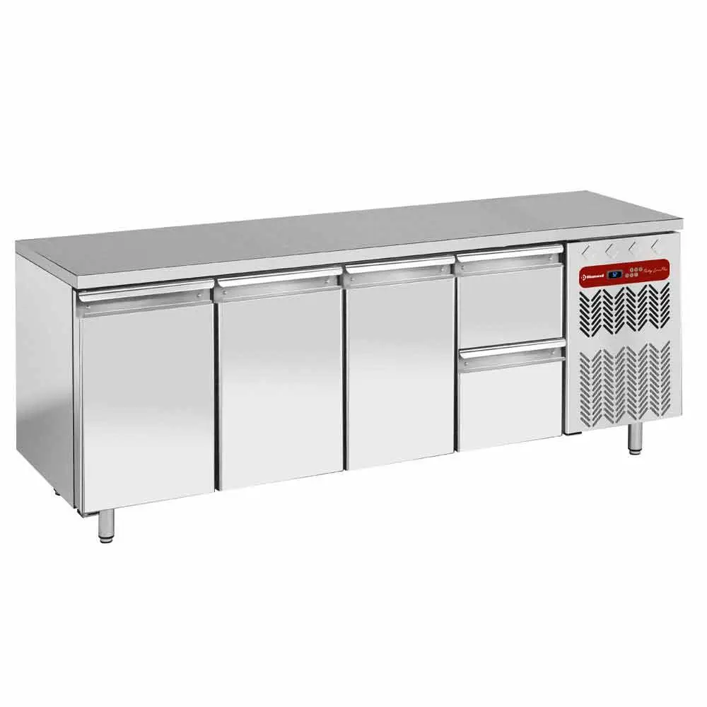 Diamond TG4N/H-R2_1XK1/2-H 3 Door & 2 Drawer Stainless Steel Refrigerated Counter