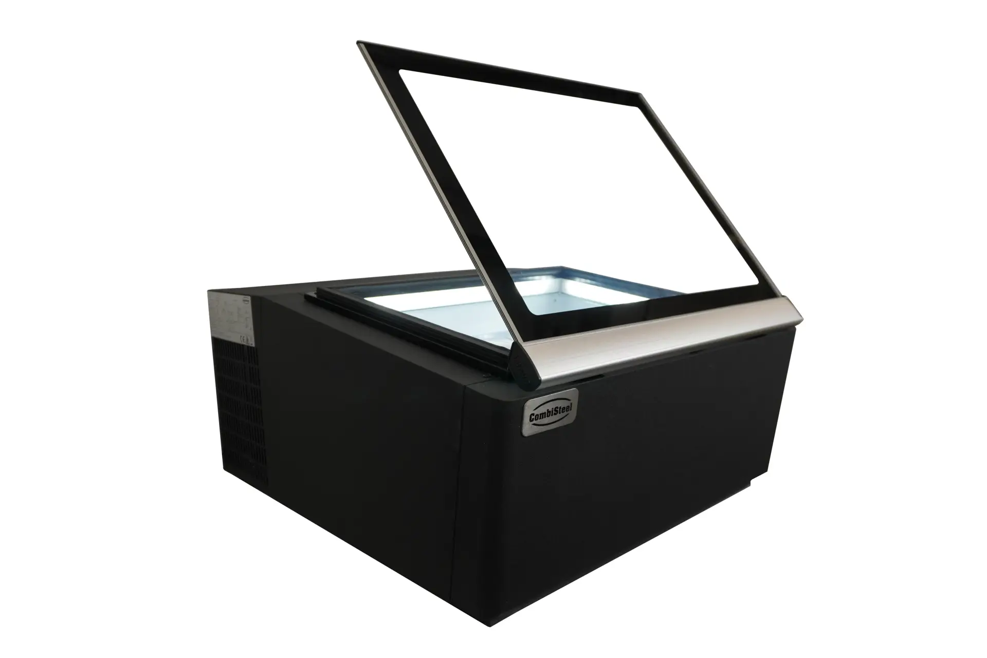COUNTERTOP MODEL ICE CREAM DISPLAY BLACK OPENS ON THE OPERATING SIDE - Image 5