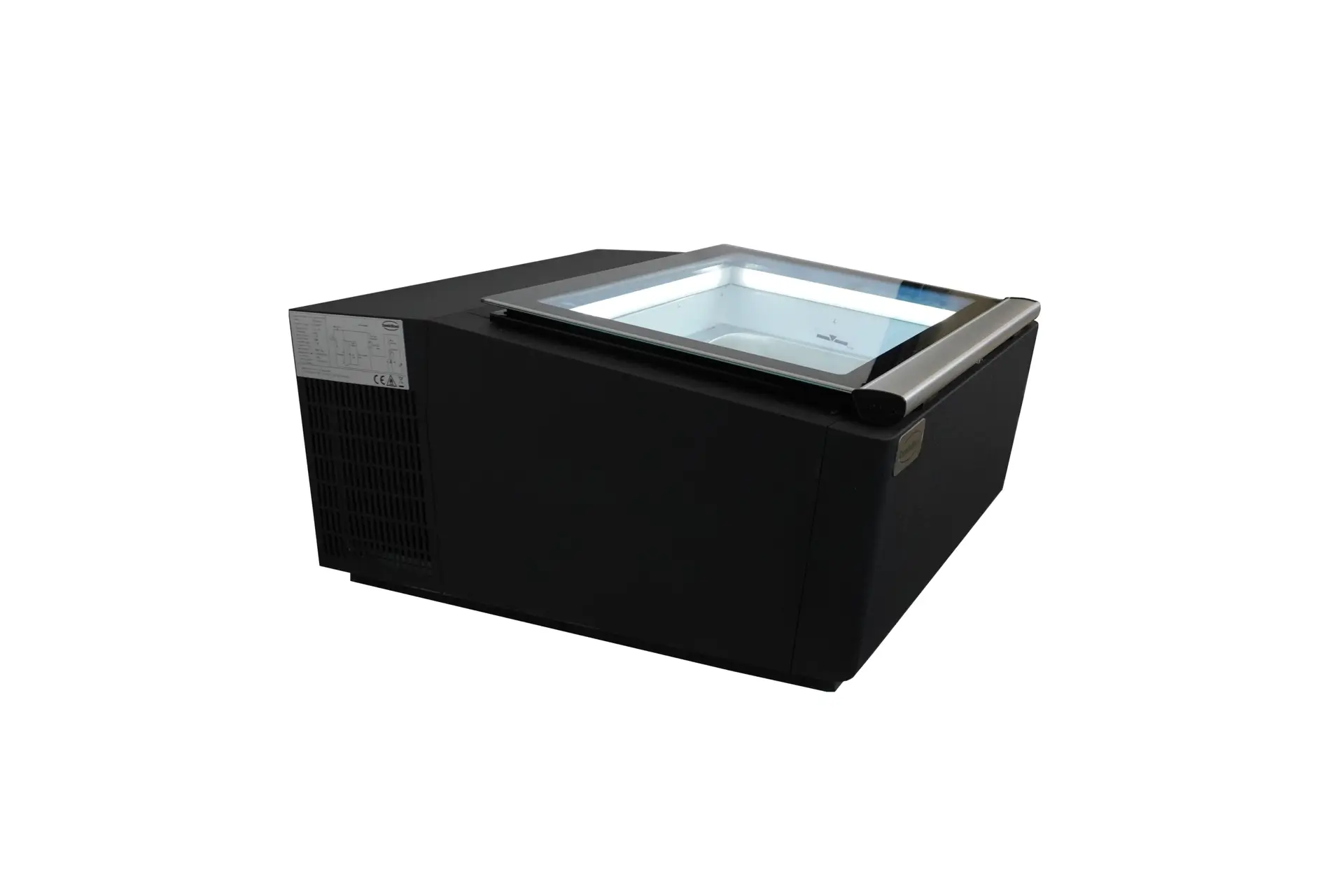 COUNTERTOP MODEL ICE CREAM DISPLAY BLACK OPENS ON THE OPERATING SIDE - Image 6