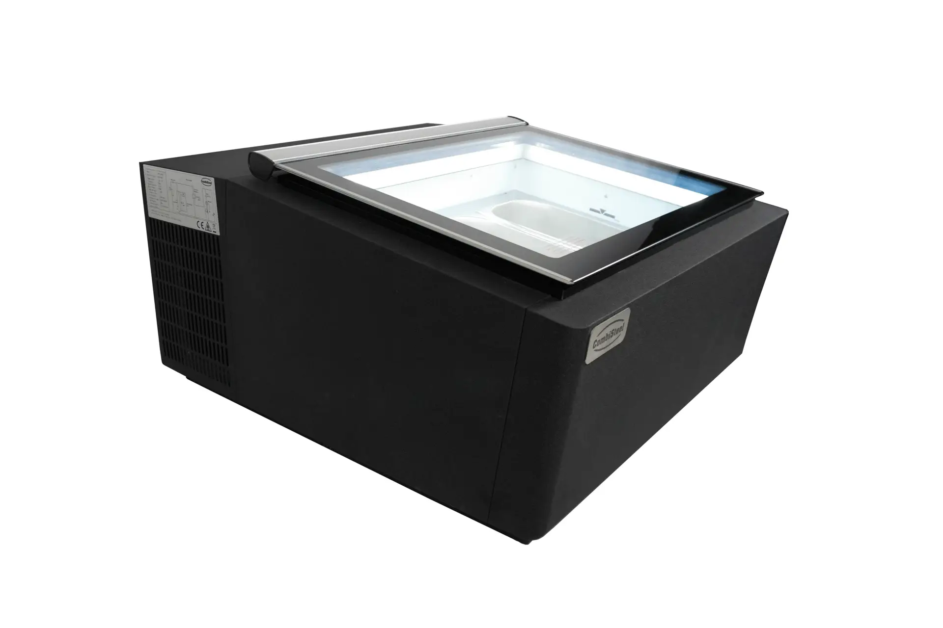 COUNTERTOP MODEL ICE CREAM DISPLAY BLACK OPENS ON THE CUSTOMER SIDE - Image 4