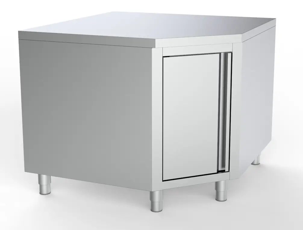 WORKTABLE CORNER WITH DOOR 1000/1000 FOR 600MM TABLES