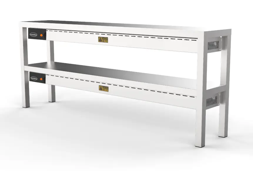 OVERSHELF CERAMIC HEATED 2 LEVEL 2000 12 HEATERS OF 250W