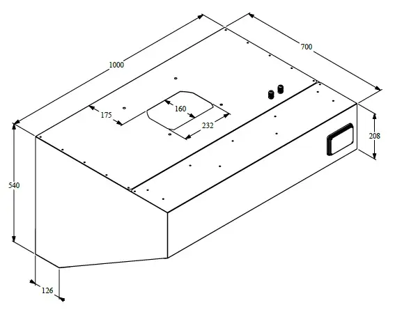 700 WALL-MOUNTED HOOD COMPLETE 1000 - Image 3