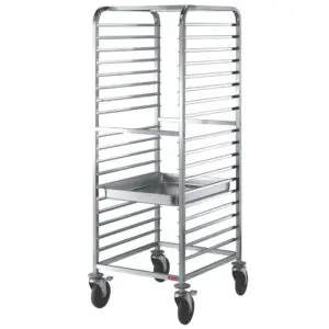 Diamond CG220/B Stainless Steel Plate Trolley, 20 x 2/1 GN
