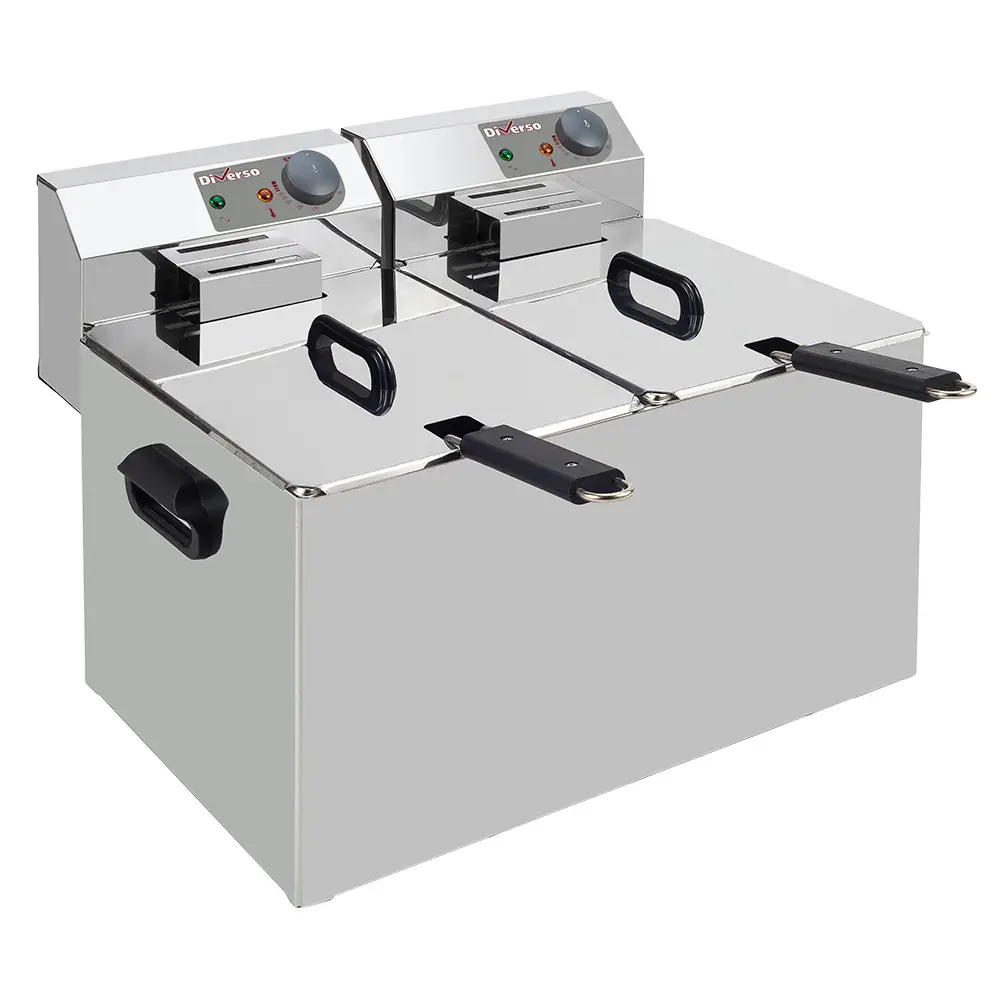 Diverso WR-EF14-D7 Electric table top fryer 2x 7 liters